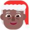 Mx Claus- Medium-Dark Skin Tone emoji on Microsoft